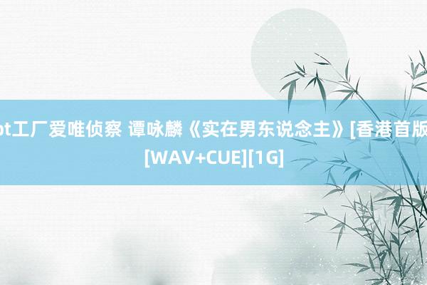 bt工厂爱唯侦察 谭咏麟《实在男东说念主》[香港首版][WAV+CUE][1G]